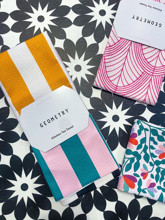 Geometry: Stacked Stripes Tea Towel - Revel Boutique