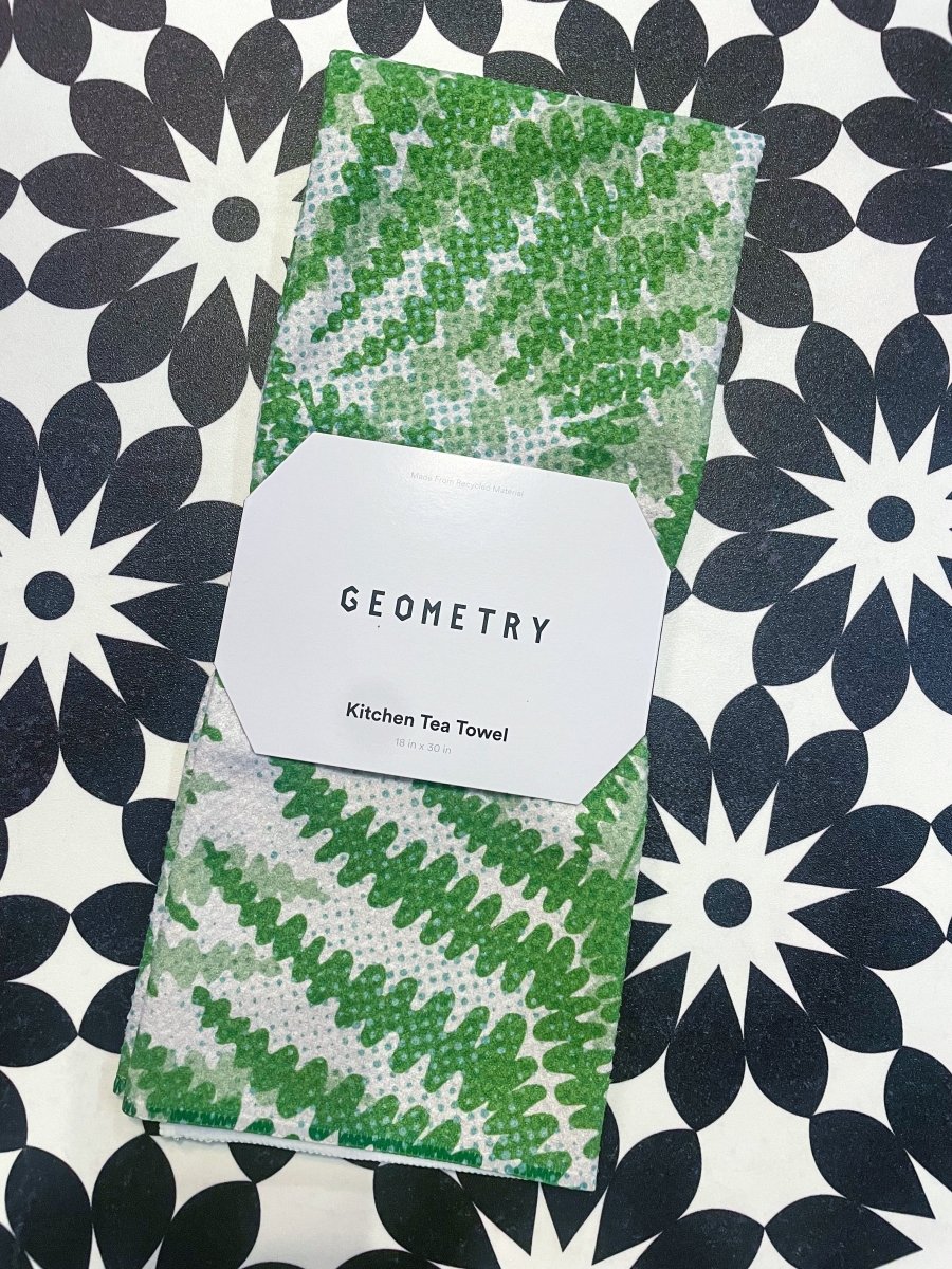 Geometry: Swaying Leaf Tea Towel - Revel Boutique