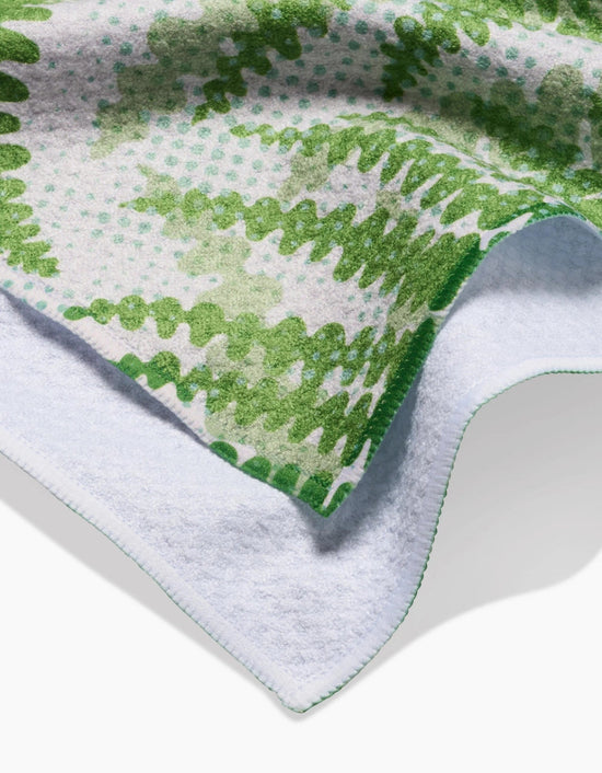 Load image into Gallery viewer, Geometry: Swaying Leaf Tea Towel - Revel Boutique
