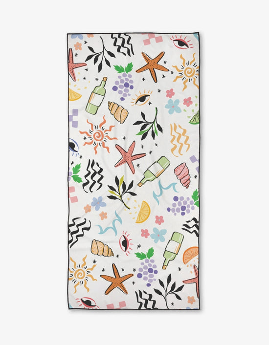Geometry: Wine Not Beach Towel - Revel Boutique