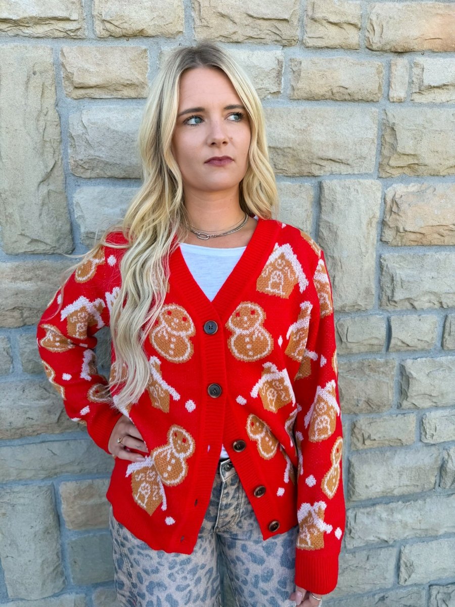 Gingerbread Lane Cardigan - Revel Boutique