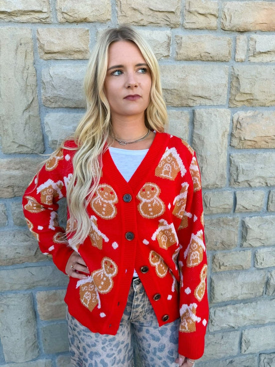 Gingerbread Lane Cardigan - Revel Boutique