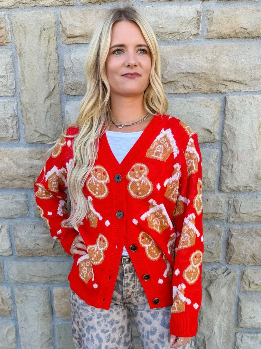 Gingerbread Lane Cardigan - Revel Boutique