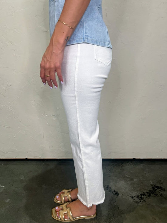 Girl Squad Pants - White - Revel Boutique