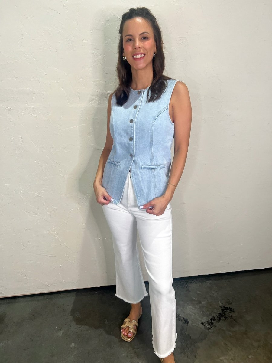Girl Squad Pants - White - Revel Boutique