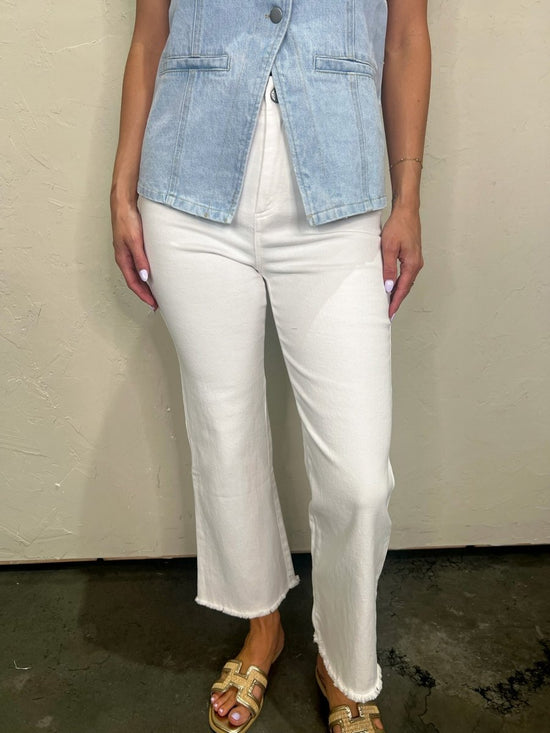 Girl Squad Pants - White - Revel Boutique