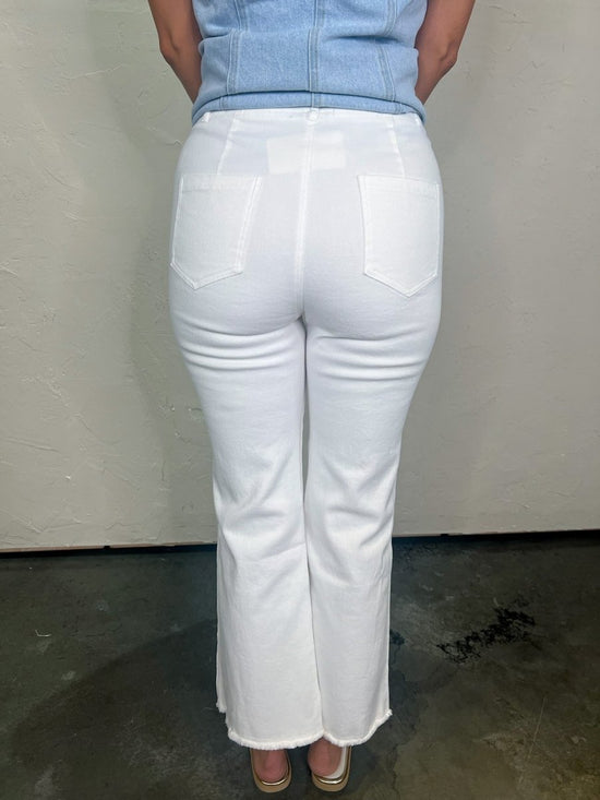 Girl Squad Pants - White - Revel Boutique