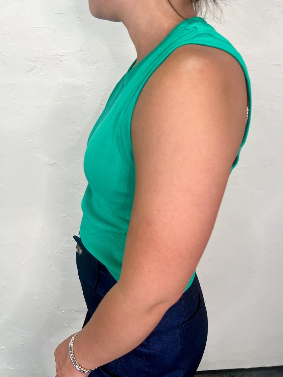 Girls Day Out Tank - Green - Revel Boutique