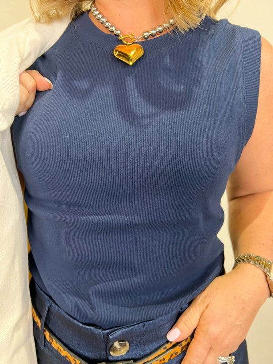 Girls Day Out Tank - Midnight Blue - Revel Boutique