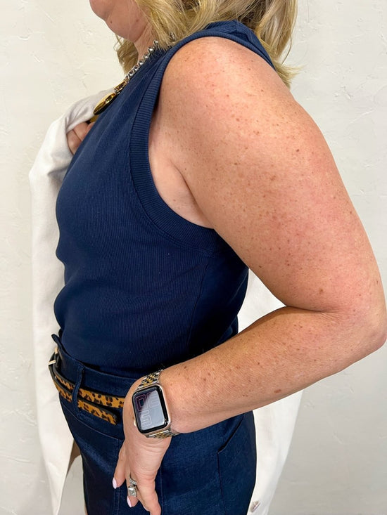 Girls Day Out Tank - Midnight Blue - Revel Boutique