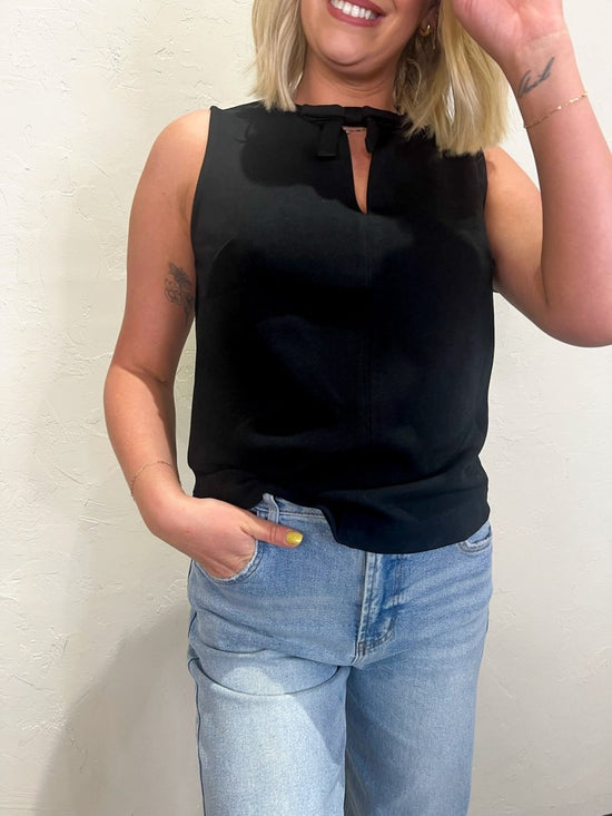Girls Night Bow Top - Black - Revel Boutique