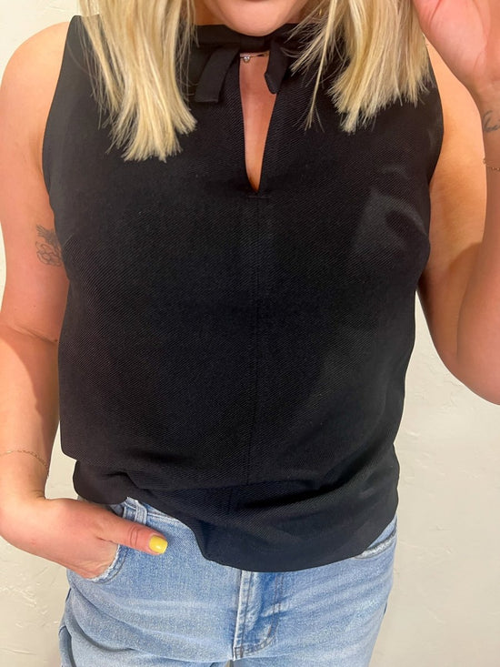 Girls Night Bow Top - Black - Revel Boutique