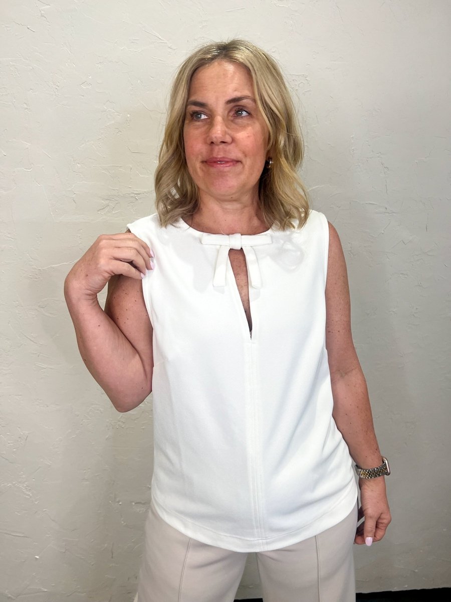 Girls Night Bow Top - Cream - Revel Boutique