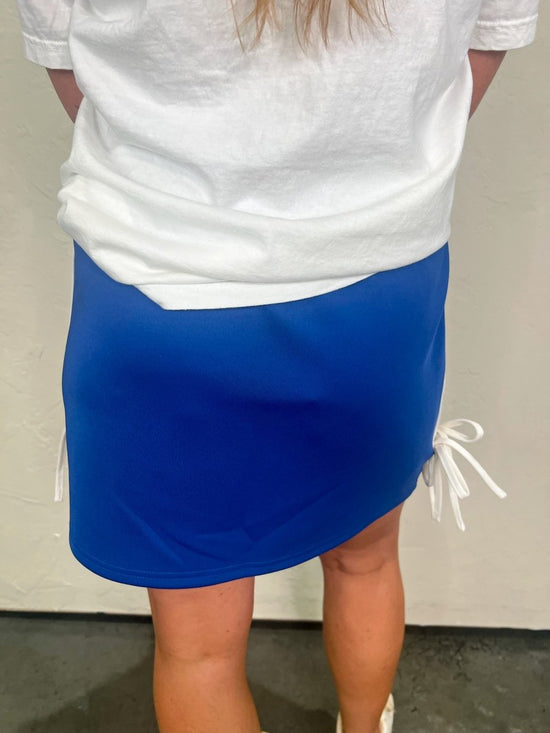 Girly Pop Bow Track Skirt - Revel Boutique