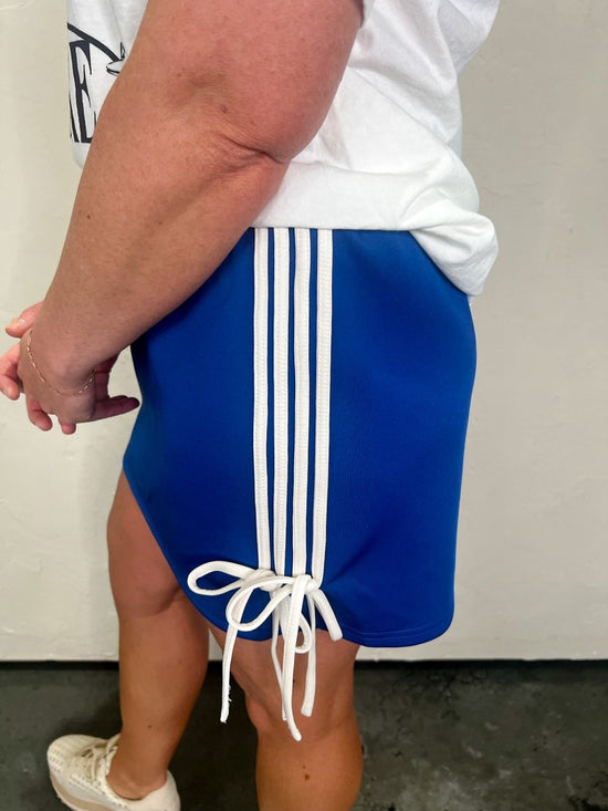 Girly Pop Bow Track Skirt - Revel Boutique