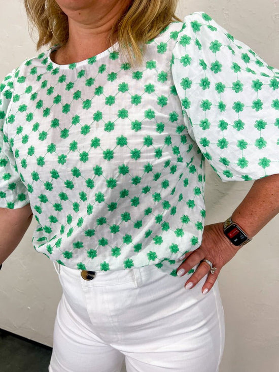 Good Luck Charm Blouse - Revel Boutique