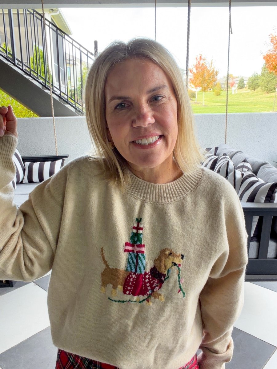 Happy Holidays Dog Sweater - Revel Boutique