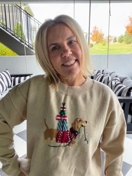 Happy Holidays Dog Sweater - Revel Boutique