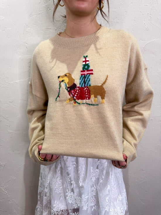 Happy Holidays Dog Sweater - Revel Boutique