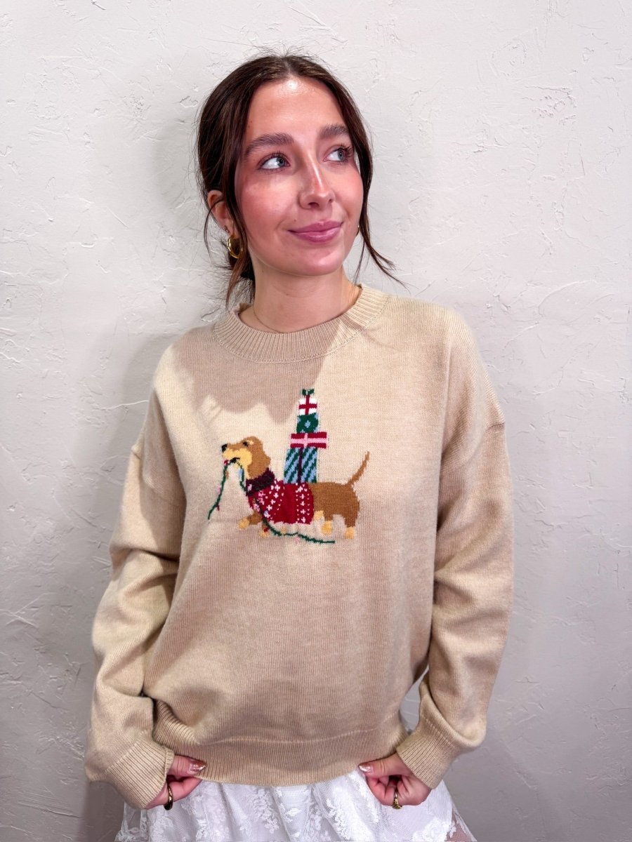 Happy Holidays Dog Sweater - Revel Boutique