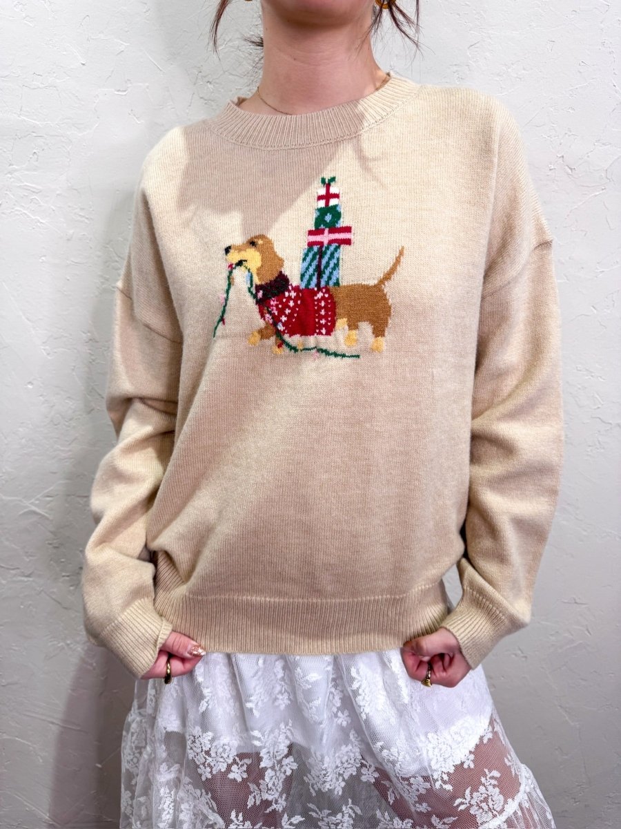 Happy Holidays Dog Sweater - Revel Boutique