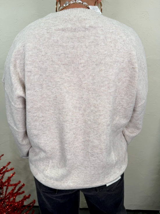 Ho Ho Ho Oatmeal Sweater - Revel Boutique