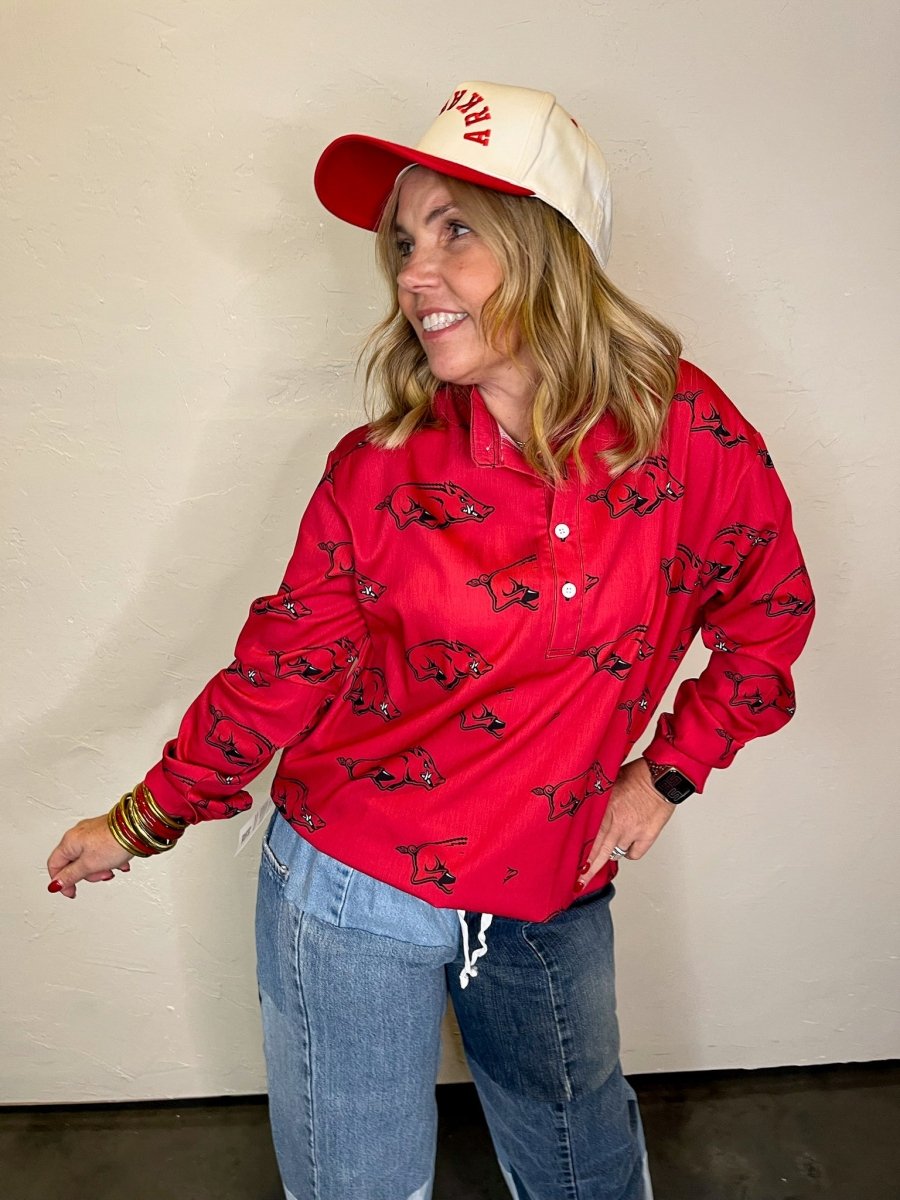 Hog Wild Blouse - Revel Boutique