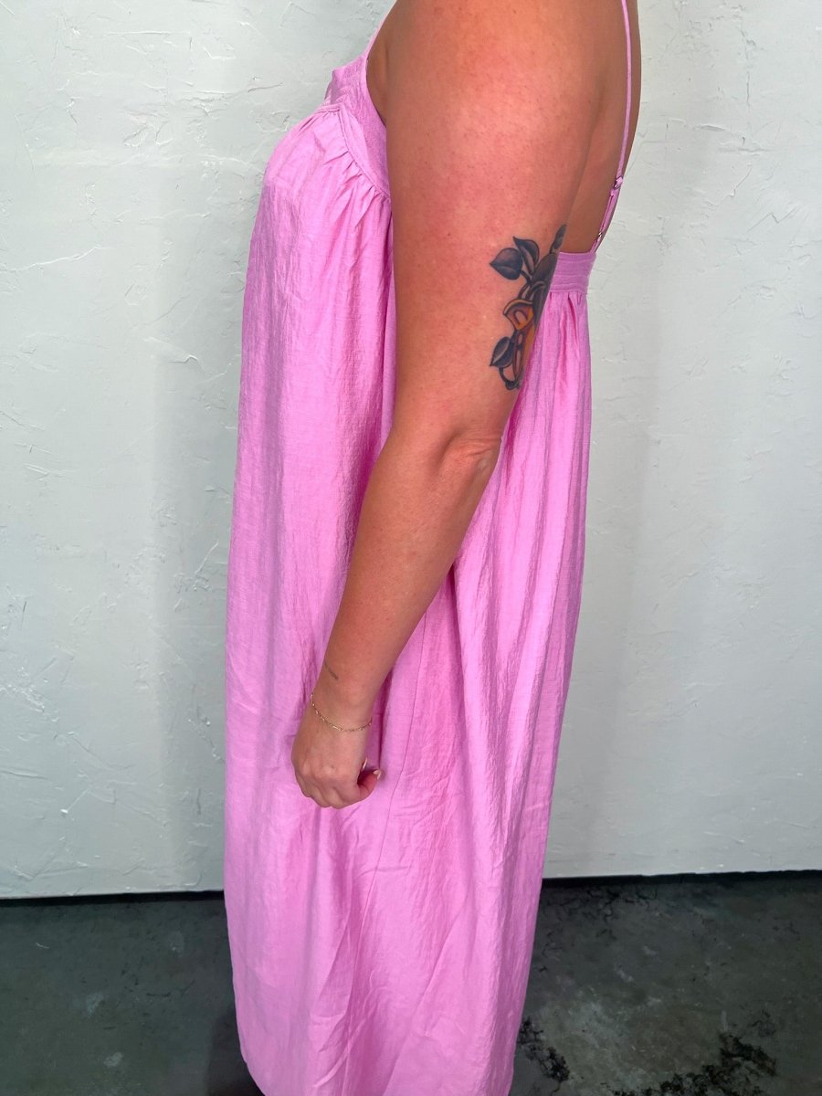 Holiday Island Dress - Pink - Revel Boutique