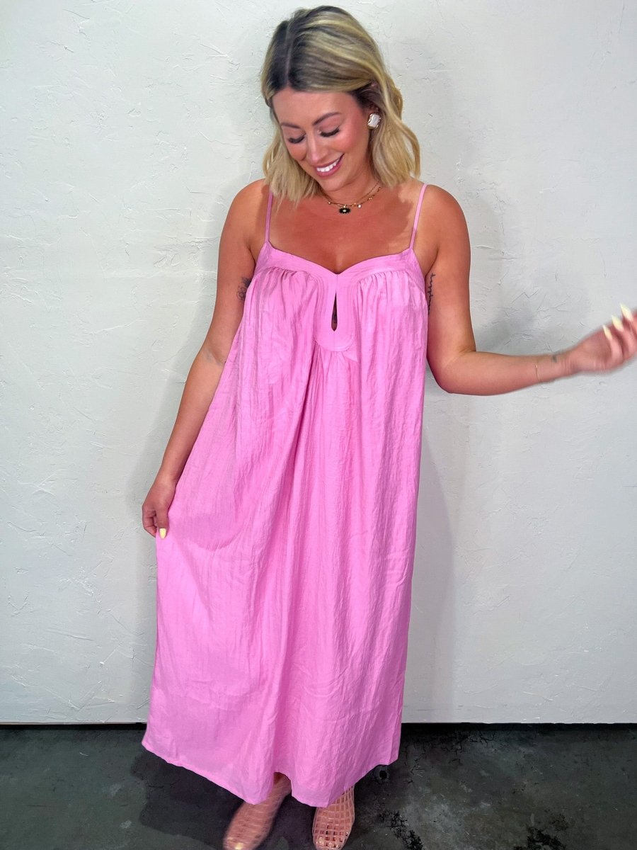Holiday Island Dress - Pink - Revel Boutique