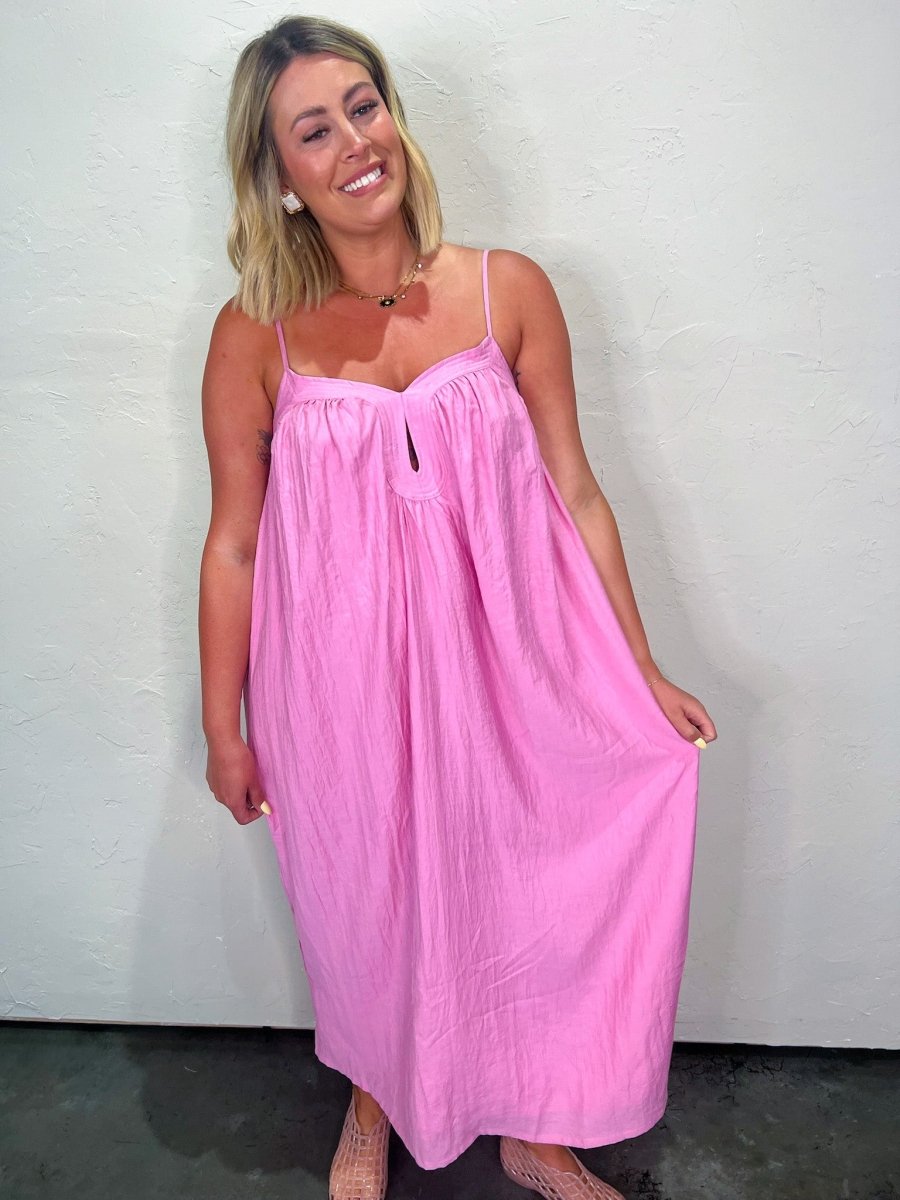 Holiday Island Dress - Pink - Revel Boutique