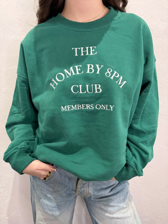 Home by 8PM Club Sweatshirt - Revel Boutique