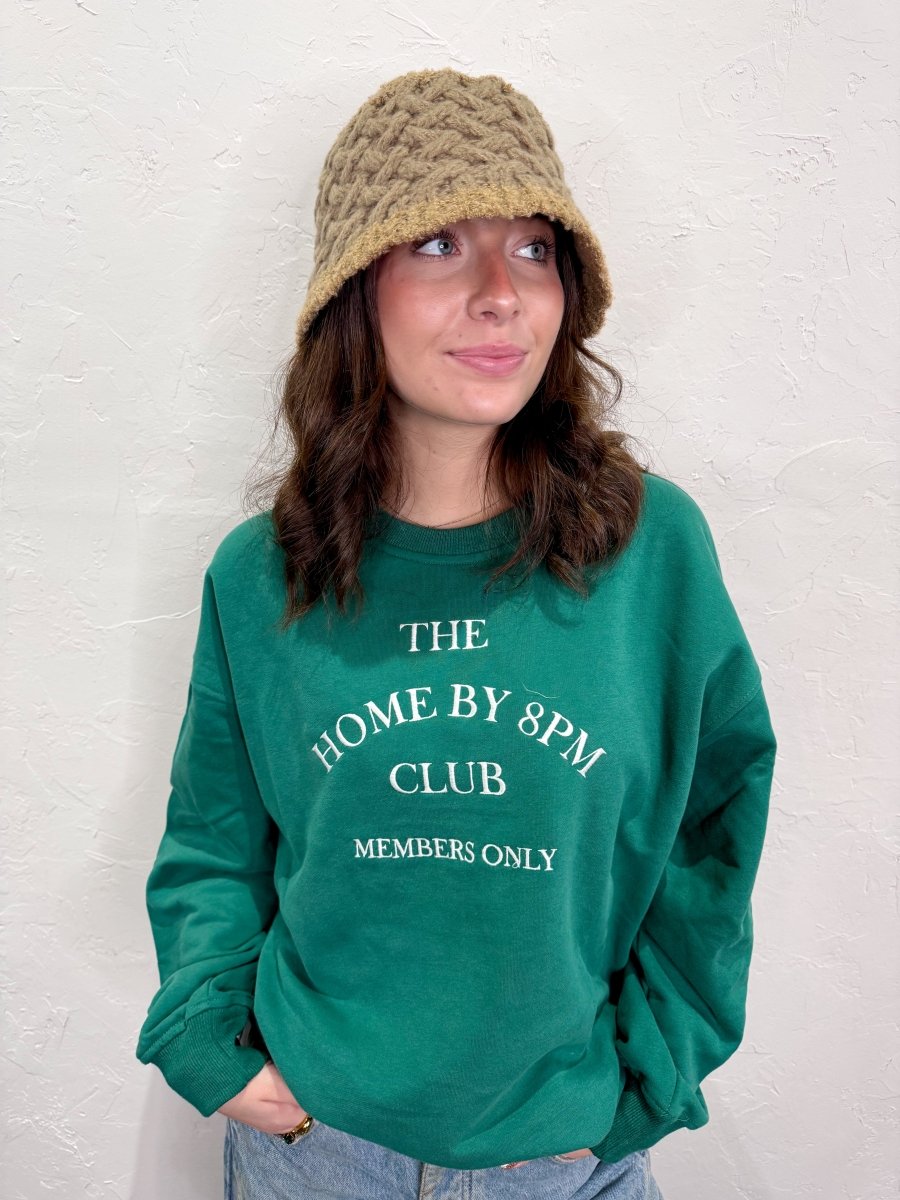 Home by 8PM Club Sweatshirt - Revel Boutique