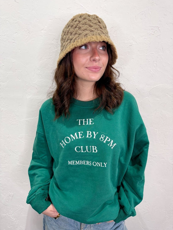 Home by 8PM Club Sweatshirt - Revel Boutique