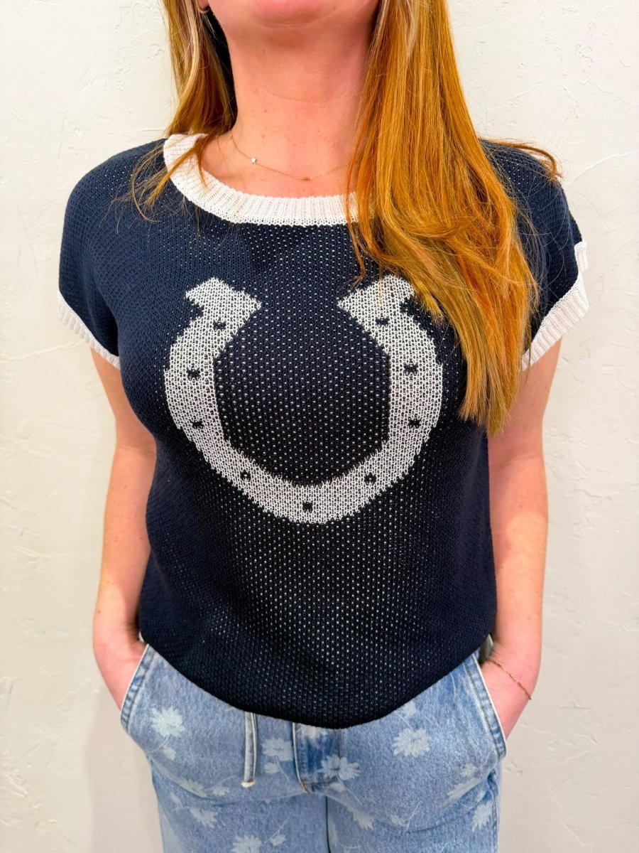 Horseshoe Sweater - Revel Boutique