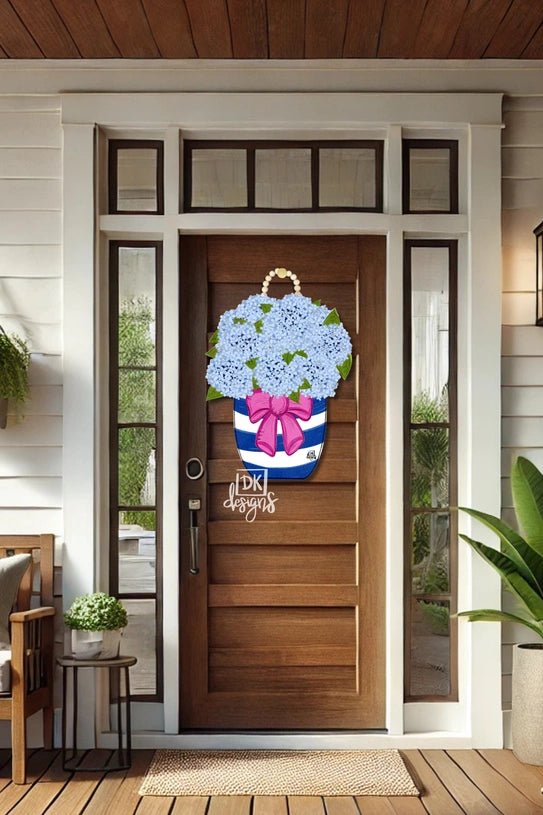 Hydrangea Jar Large Door Hanger - Revel Boutique