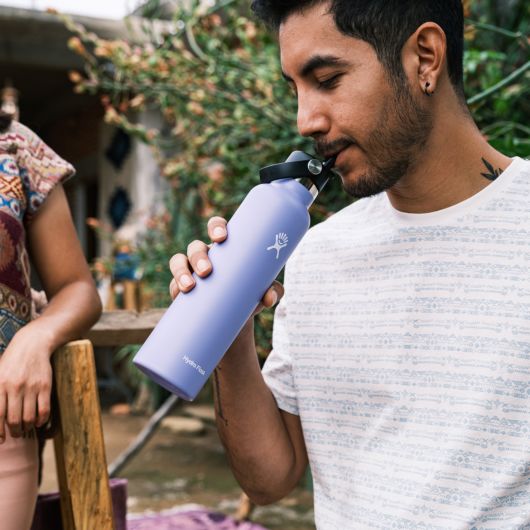 Hydro Flask: 24 oz Standard Mouth w Flex Straw Cap - Revel Boutique