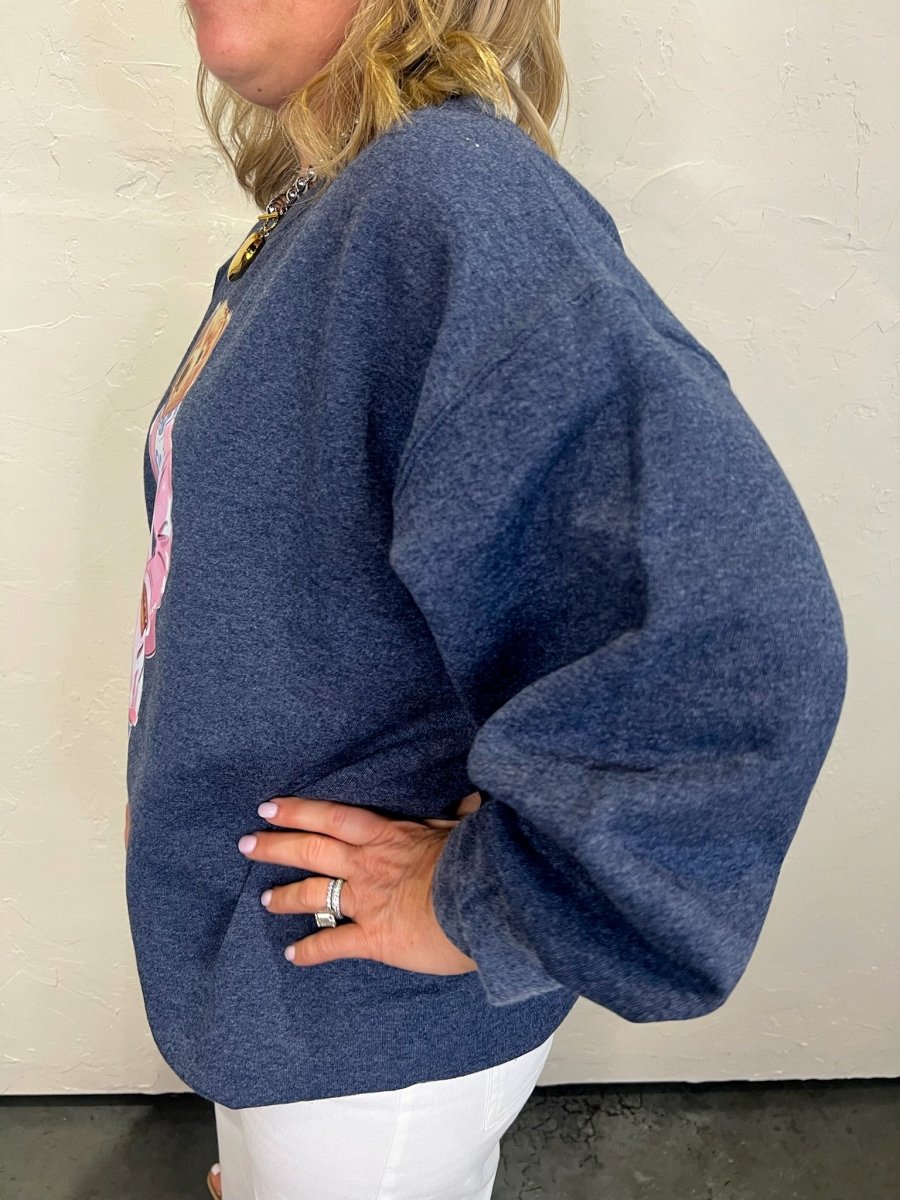 Iconic Bear Sweatshirt - Pink - Revel Boutique
