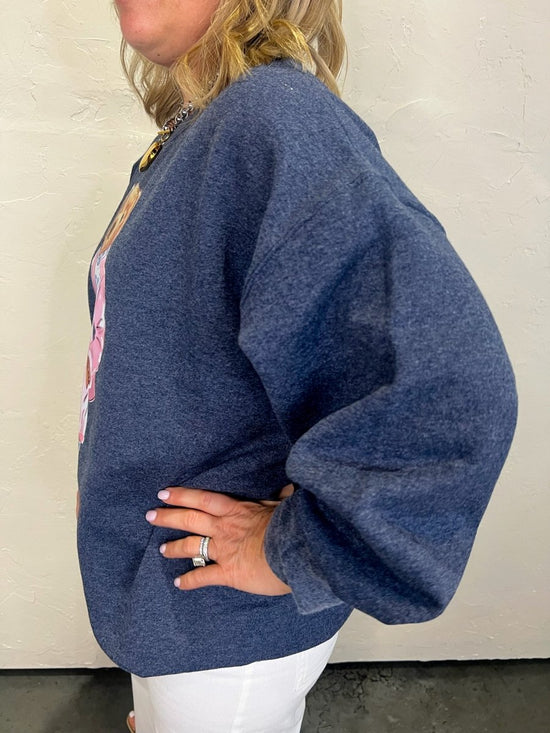 Iconic Bear Sweatshirt - Pink - Revel Boutique
