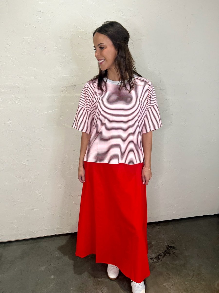 Isla Skirt - Red - Revel Boutique