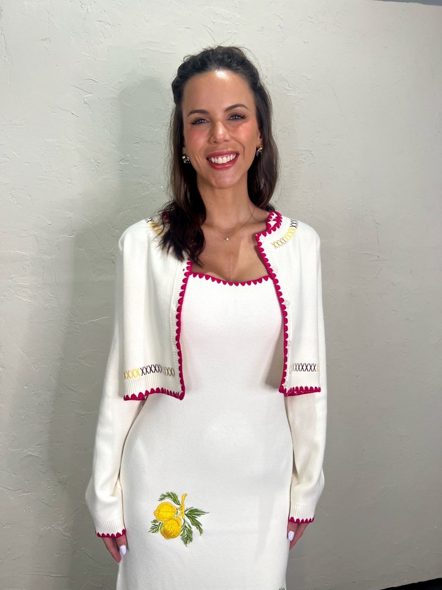 Italian Summer Embroidered Cardigan - Revel Boutique