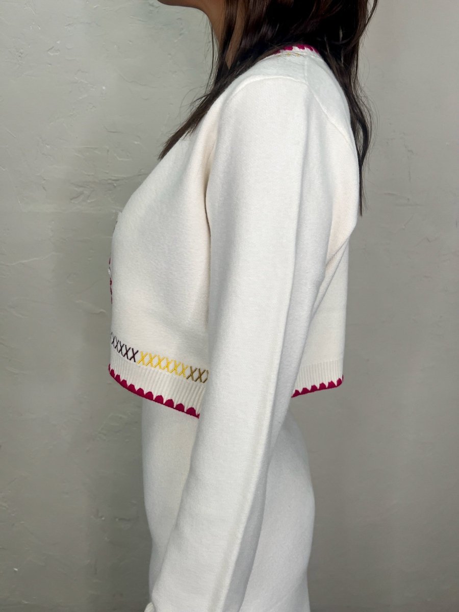 Italian Summer Embroidered Cardigan - Revel Boutique
