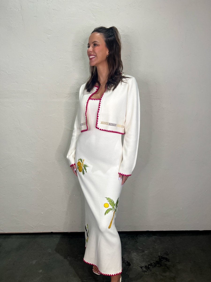 Italian Summer Embroidered Midi - Revel Boutique