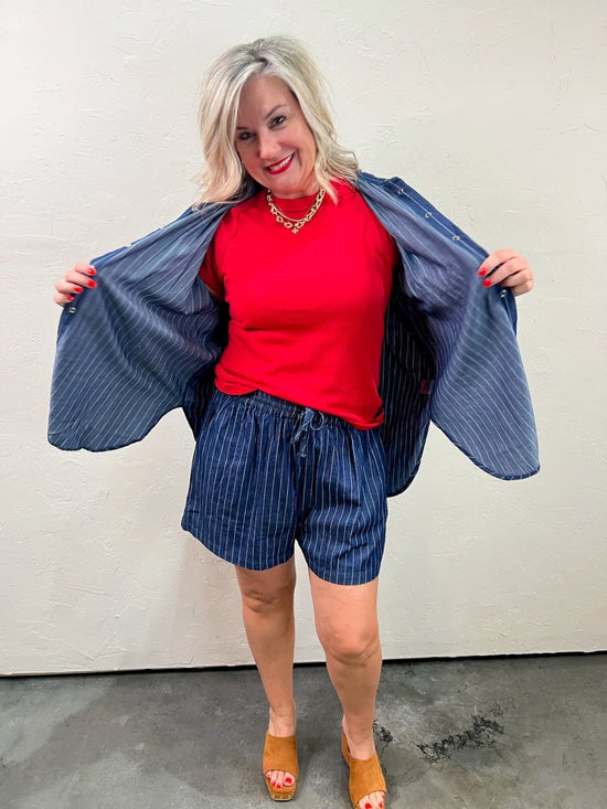 Load image into Gallery viewer, Ivy Tee - Cherry Red - Revel Boutique
