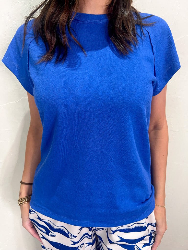 Ivy Tee - Cobalt Blue - Revel Boutique