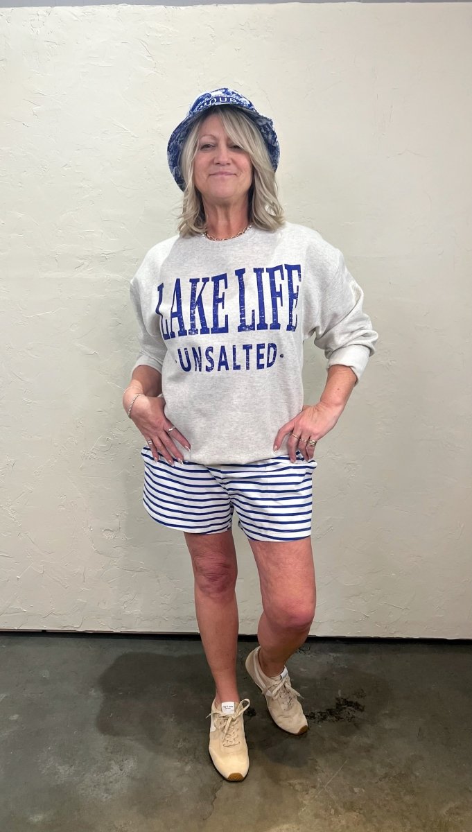 Janie Shorts - Blue - Revel Boutique