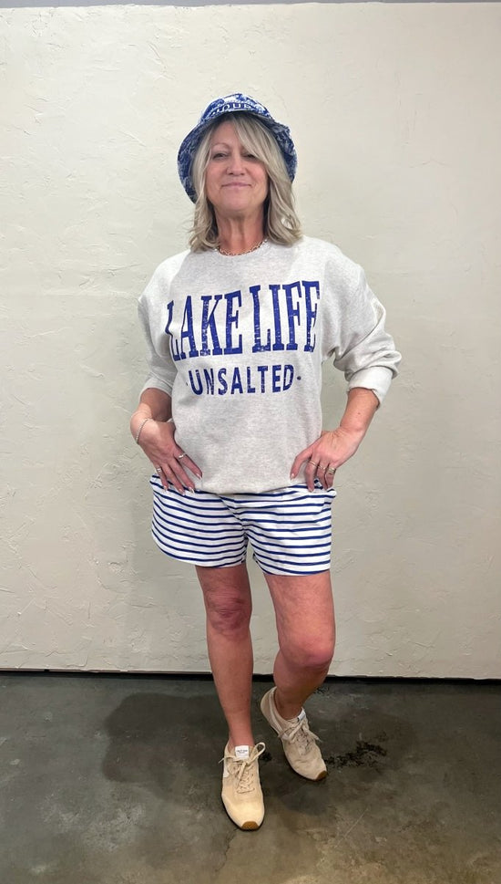 Janie Shorts - Blue - Revel Boutique