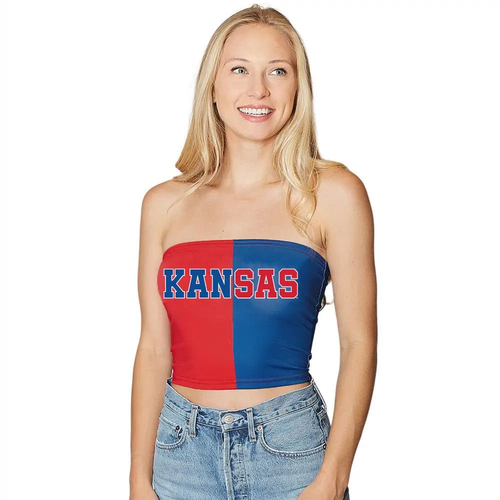 Jayhawk Tube Top-One Size - Revel Boutique