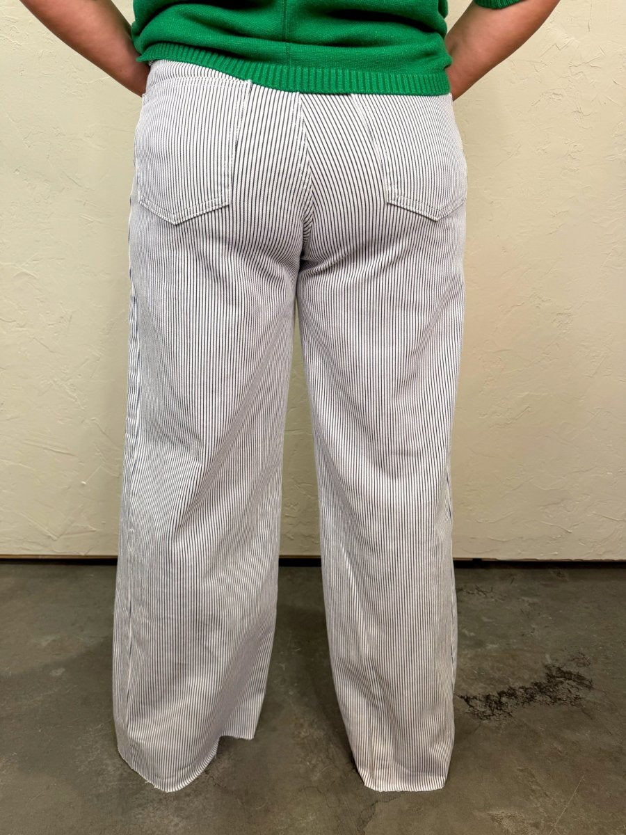 Joni Railroad Stripe Jeans - Revel Boutique