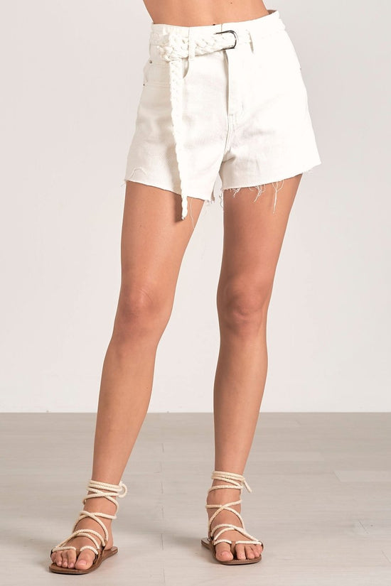 Load image into Gallery viewer, Josie Braided Belt Shorts - Revel Boutique
