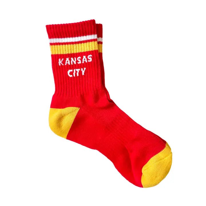 Kansas City Crew Socks - Red - Revel Boutique